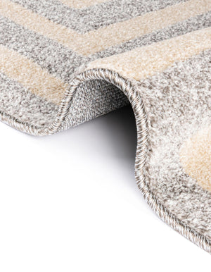 Gray 2' x 6' 1 Athens Runner Area Rug 100% Polypropylene With Cotton Backing Easy Clean Indoor Living Dining Room Bedroom Office Carpet for Sale at Rug Engine