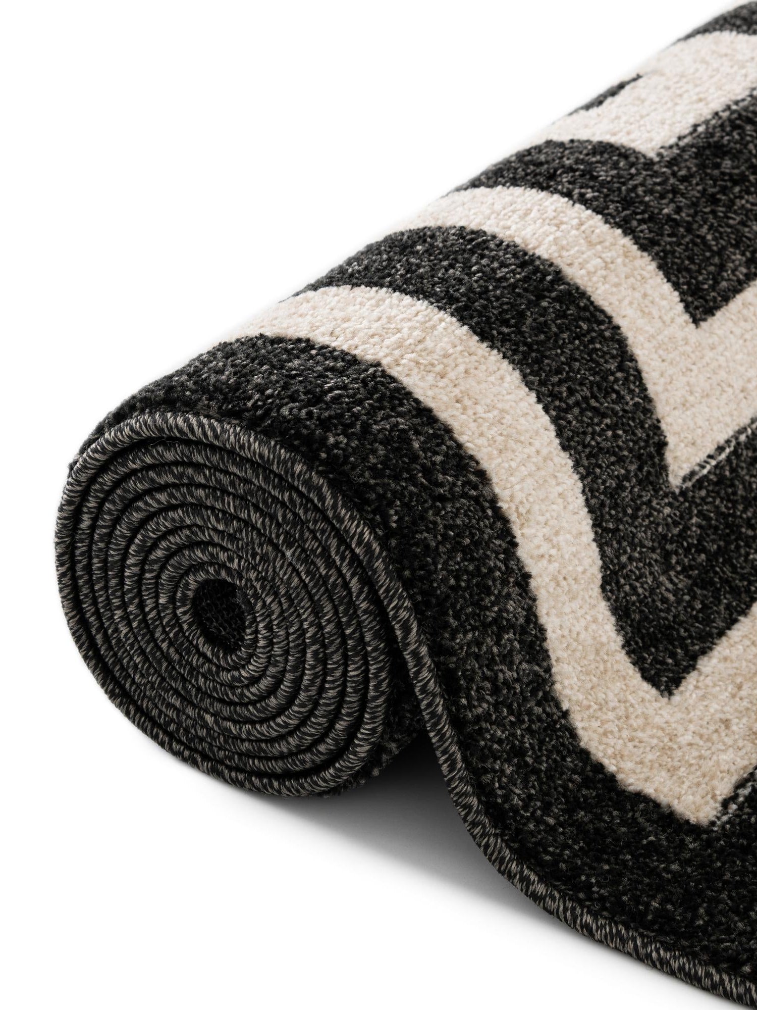 Black 2' 7 x 10' Athens Runner Area Rug 100% Polypropylene With Cotton Backing Easy Clean Indoor Living Dining Room Bedroom Office Carpet for Sale at Rug Engine