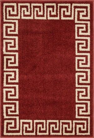 Terracotta 2' x 3' 1 Athens Rectangle Area Rug 100% Polypropylene With Cotton Backing Easy Clean Indoor Living Dining Room Bedroom Office Carpet for Sale at Rug Engine