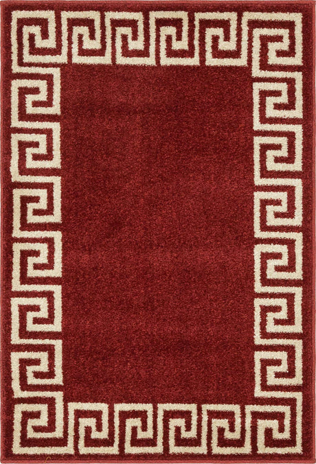 Terracotta 2' x 3' 1 Athens Rectangle Area Rug 100% Polypropylene With Cotton Backing Easy Clean Indoor Living Dining Room Bedroom Office Carpet for Sale at Rug Engine