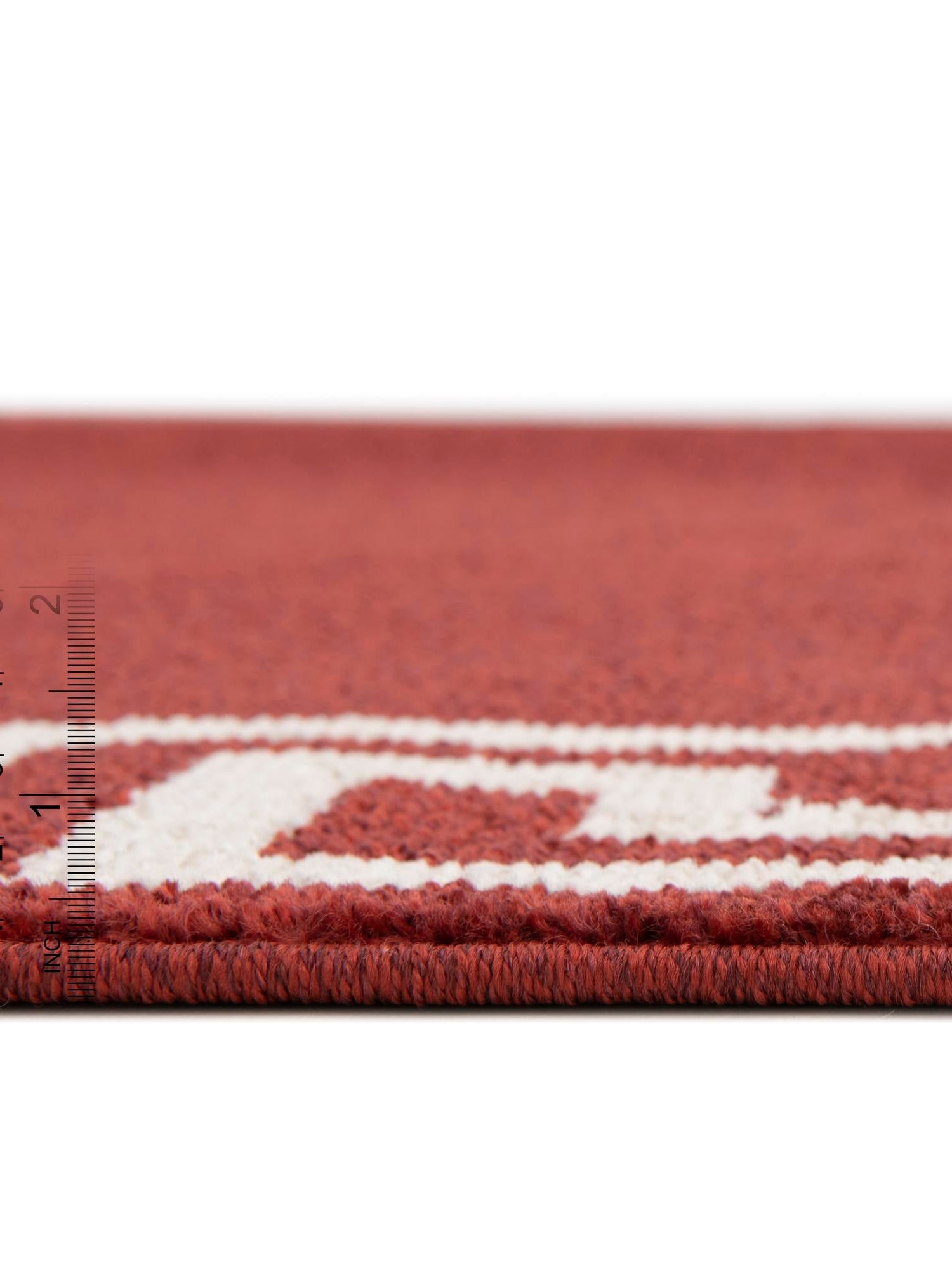 Terracotta 2' 7 x 10' Athens Runner Area Rug 100% Polypropylene With Cotton Backing Easy Clean Indoor Living Dining Room Bedroom Office Carpet for Sale at Rug Engine