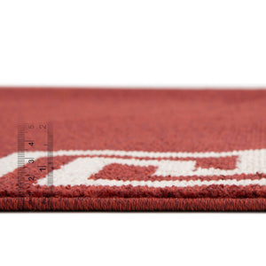 Terracotta 2' 7 x 10' Athens Runner Area Rug 100% Polypropylene With Cotton Backing Easy Clean Indoor Living Dining Room Bedroom Office Carpet for Sale at Rug Engine