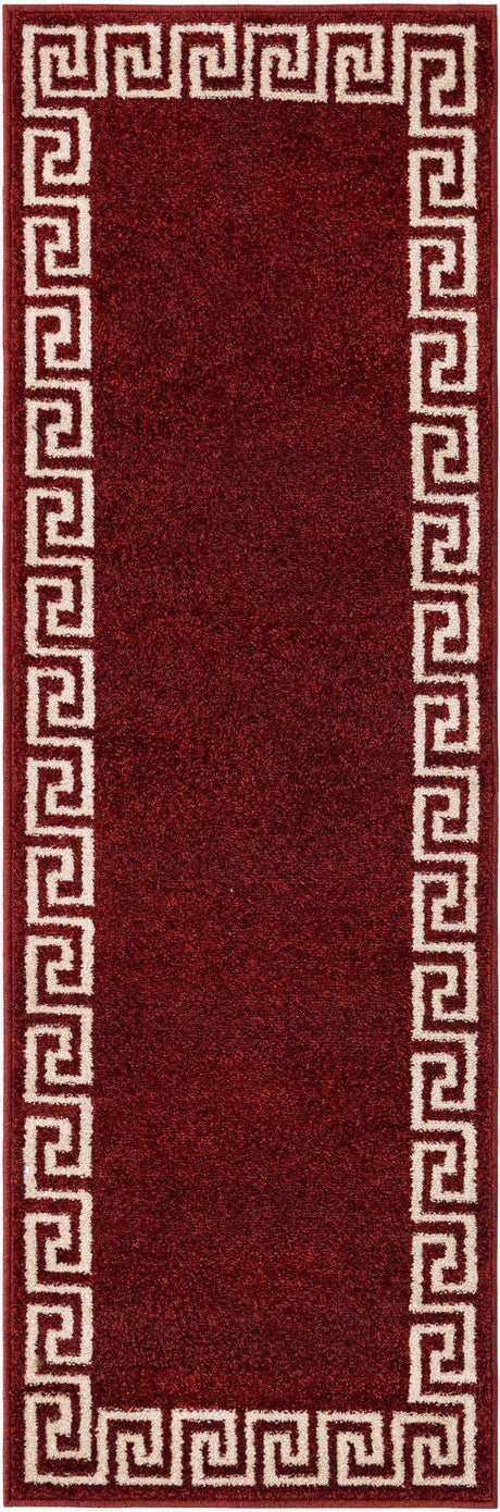 Terracotta 2' x 6' 1 Athens Runner Area Rug 100% Polypropylene With Cotton Backing Easy Clean Indoor Living Dining Room Bedroom Office Carpet for Sale at Rug Engine