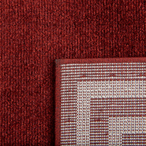 Terracotta 7' 10 x 7' 10 Athens Square Area Rug 100% Polypropylene With Cotton Backing Easy Clean Indoor Living Dining Room Bedroom Office Carpet for Sale at Rug Engine