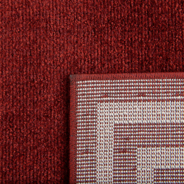 Terracotta 7' 10 x 7' 10 Athens Square Area Rug 100% Polypropylene With Cotton Backing Easy Clean Indoor Living Dining Room Bedroom Office Carpet for Sale at Rug Engine