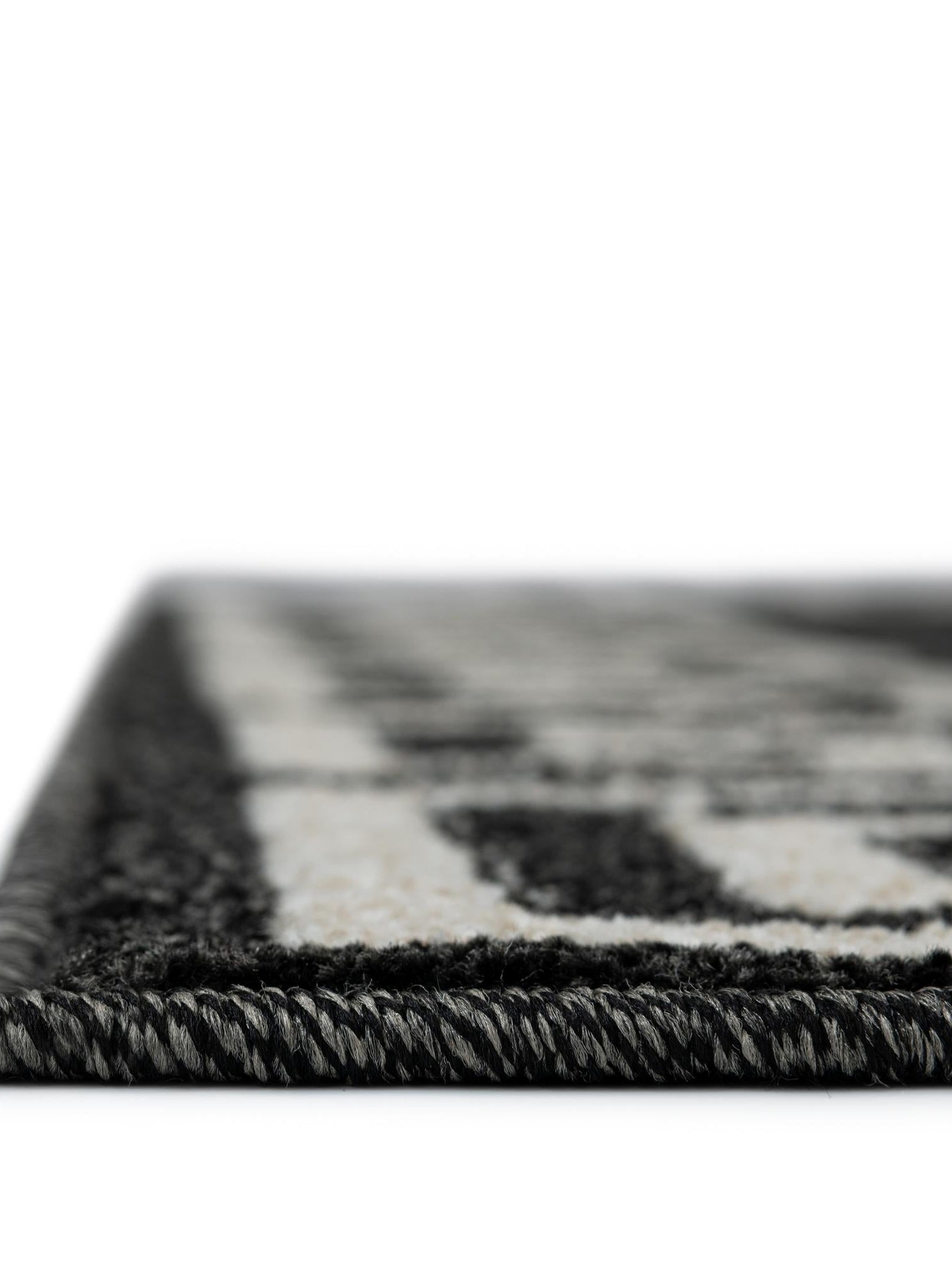 Charcoal 2' 7 x 10' Athens Runner Area Rug 100% Polypropylene With Cotton Backing Easy Clean Indoor Living Dining Room Bedroom Office Carpet for Sale at Rug Engine
