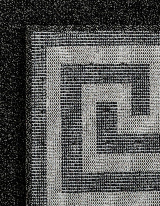 Charcoal 2' x 6' 1 Athens Runner Area Rug 100% Polypropylene With Cotton Backing Easy Clean Indoor Living Dining Room Bedroom Office Carpet for Sale at Rug Engine