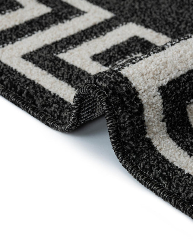 Charcoal 7' 10 x 7' 10 Athens Square Area Rug 100% Polypropylene With Cotton Backing Easy Clean Indoor Living Dining Room Bedroom Office Carpet for Sale at Rug Engine