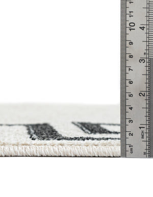 Beige and Gray 3' x 10' Athens Runner Rug