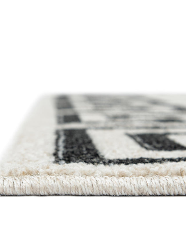 Beige and Gray 3' x 10' Athens Runner Rug