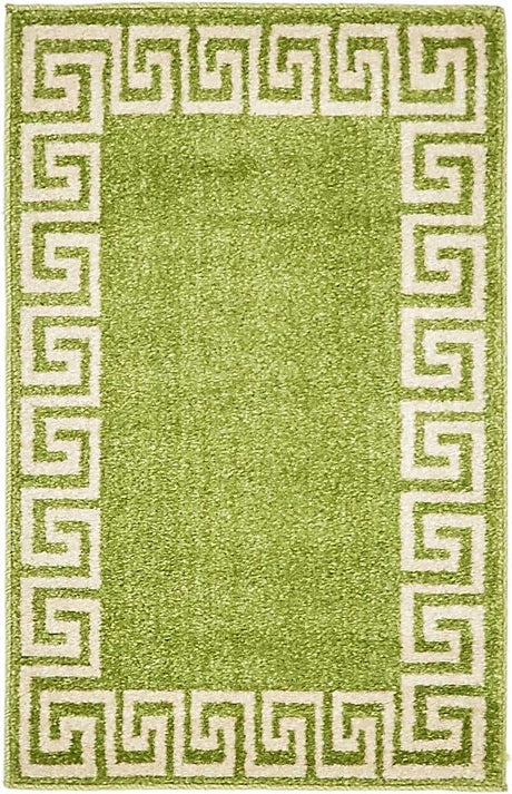 Light Green 2' x 3' 1 Athens Rectangle Area Rug 100% Polypropylene With Cotton Backing Easy Clean Indoor Living Dining Room Bedroom Office Carpet for Sale at Rug Engine