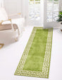 Light Green 2' 7 x 10' Athens Runner Area Rug 100% Polypropylene With Cotton Backing Easy Clean Indoor Living Dining Room Bedroom Office Carpet for Sale at Rug Engine