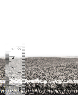 Black 2' x 6' 1 Athens Runner Area Rug 100% Polypropylene With Cotton Backing Easy Clean Indoor Living Dining Room Bedroom Office Carpet for Sale at Rug Engine