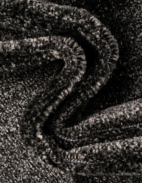 Black 2' x 6' 1 Athens Runner Area Rug 100% Polypropylene With Cotton Backing Easy Clean Indoor Living Dining Room Bedroom Office Carpet for Sale at Rug Engine