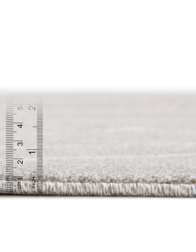 Gray 2' 7 x 10' Fez Runner Area Rug Geometric 100% Polypropylene Easy Clean Stain Resistant Carpet for Living, Dining, Office, Dorms for Sale at Rug Engine