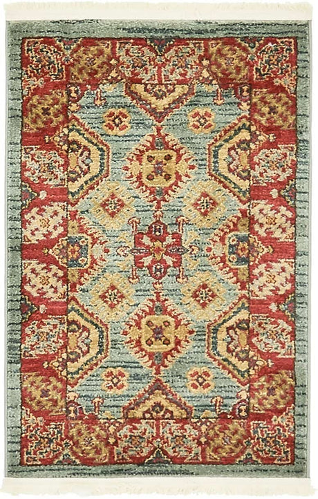 Light Blue 2' x 3' 1 Sahand Rectangle Area Rug Affordable Easy Clean Traditional Design Durable Carpet for Home Interior Design Living Room Dining Office for Sale at Rug Engine