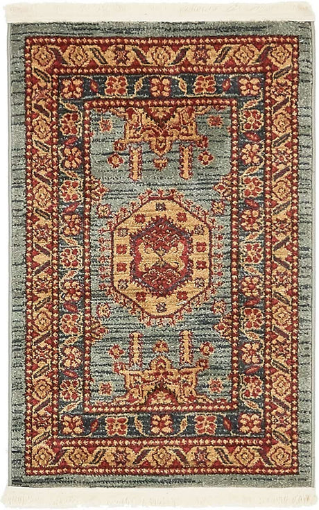 Light Blue 2' x 3' 1 Sahand Rectangle Area Rug Affordable Easy Clean Traditional Design Durable Carpet for Home Interior Design Living Room Dining Office for Sale at Rug Engine