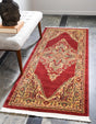 Red 2' 7 x 7' 1 Sahand Runner Area Rug Affordable Easy Clean Traditional Design Durable Carpet for Home Interior Design Living Room Dining Office for Sale at Rug Engine