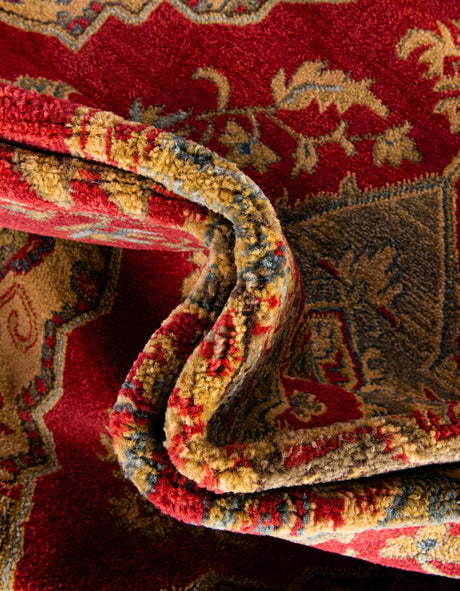 Red 2' 7 x 10' Sahand Runner Area Rug Affordable Easy Clean Traditional Design Durable Carpet for Home Interior Design Living Room Dining Office for Sale at Rug Engine