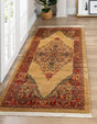 Tan 2' 7 x 7' 1 Sahand Runner Area Rug Affordable Easy Clean Traditional Design Durable Carpet for Home Interior Design Living Room Dining Office for Sale at Rug Engine