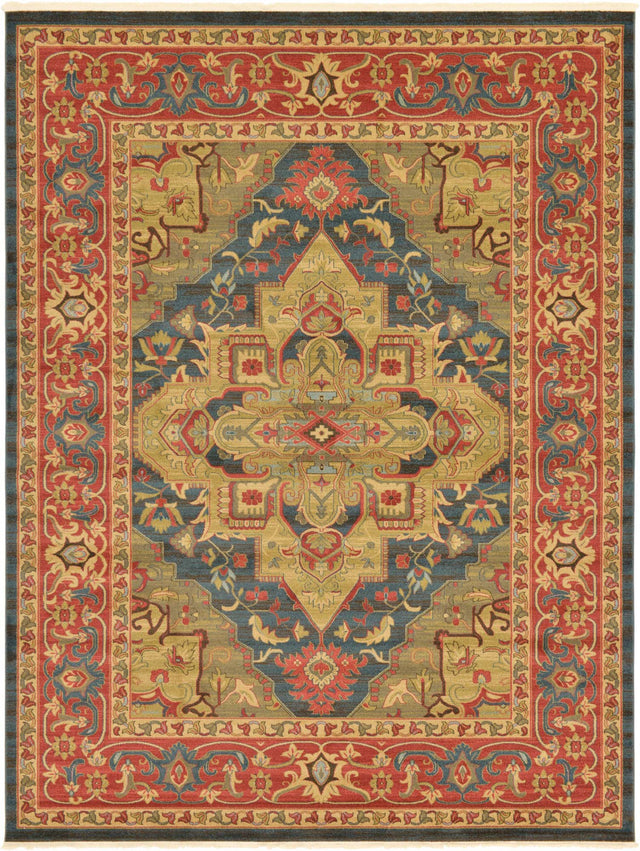 Navy Blue 10' x 13' 1 Sahand Rectangle Area Rug Affordable Easy Clean Traditional Design Durable Carpet for Home Interior Design Living Room Dining Office for Sale at Rug Engine