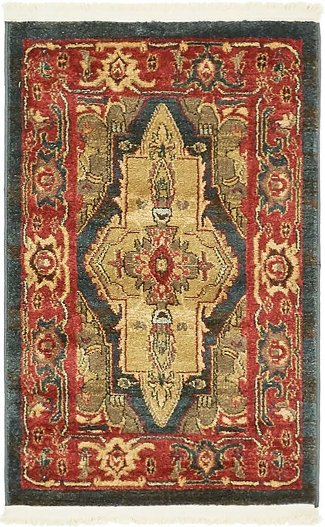 Navy Blue 2' x 3' 1 Sahand Rectangle Area Rug Affordable Easy Clean Traditional Design Durable Carpet for Home Interior Design Living Room Dining Office for Sale at Rug Engine