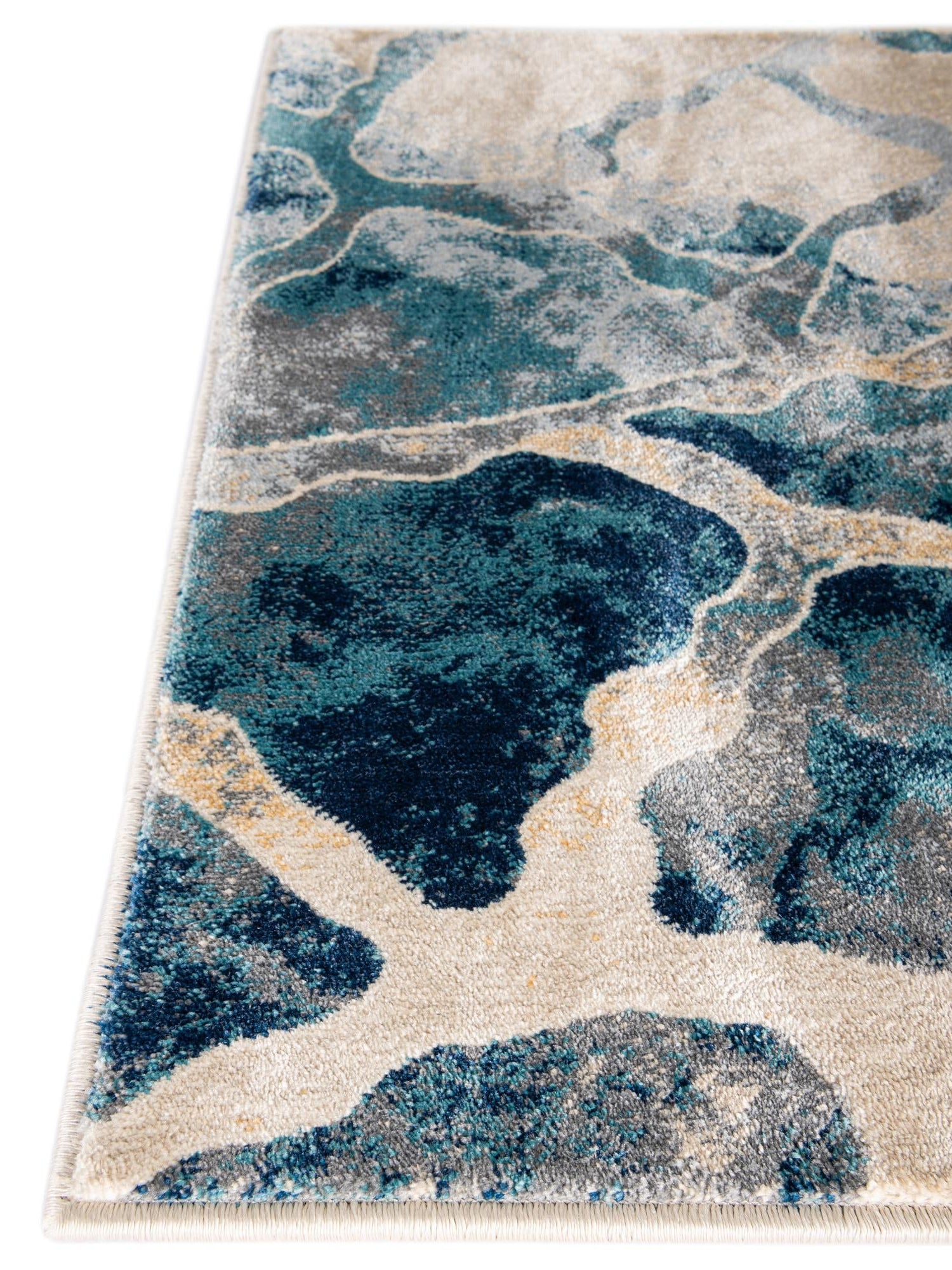 Navy Blue 10' x 14' 1 Mystic Rectangle Area Rug 100% Polypropylene Abstract Modern Carpet for Living Rooms, Dining, Bedrooms, Office for Sale at Rug Engine