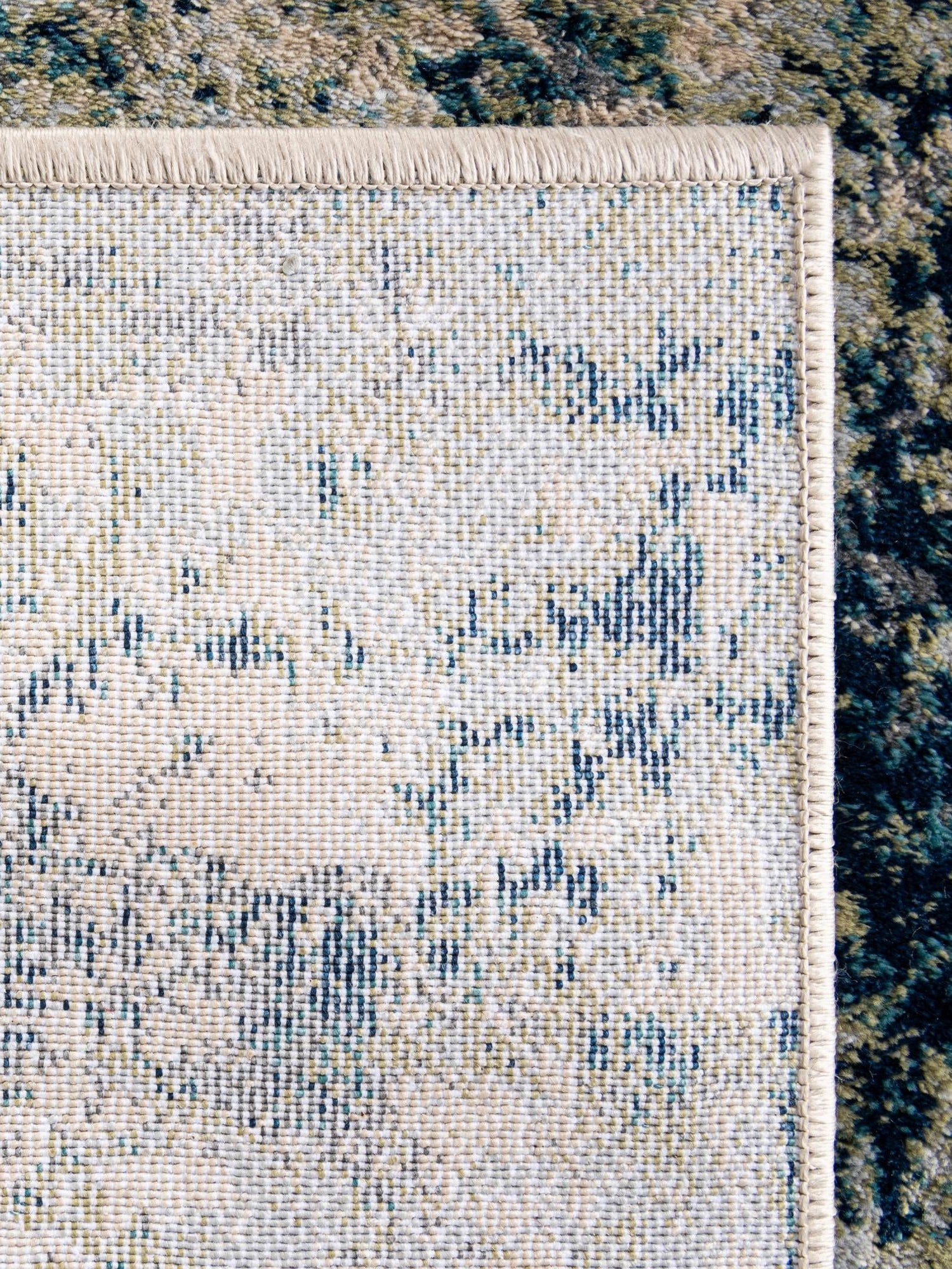 Navy Blue 4' x 6' Mystic Rectangle Area Rug 100% Polypropylene Abstract Modern Carpet for Living Rooms, Dining, Bedrooms, Office for Sale at Rug Engine
