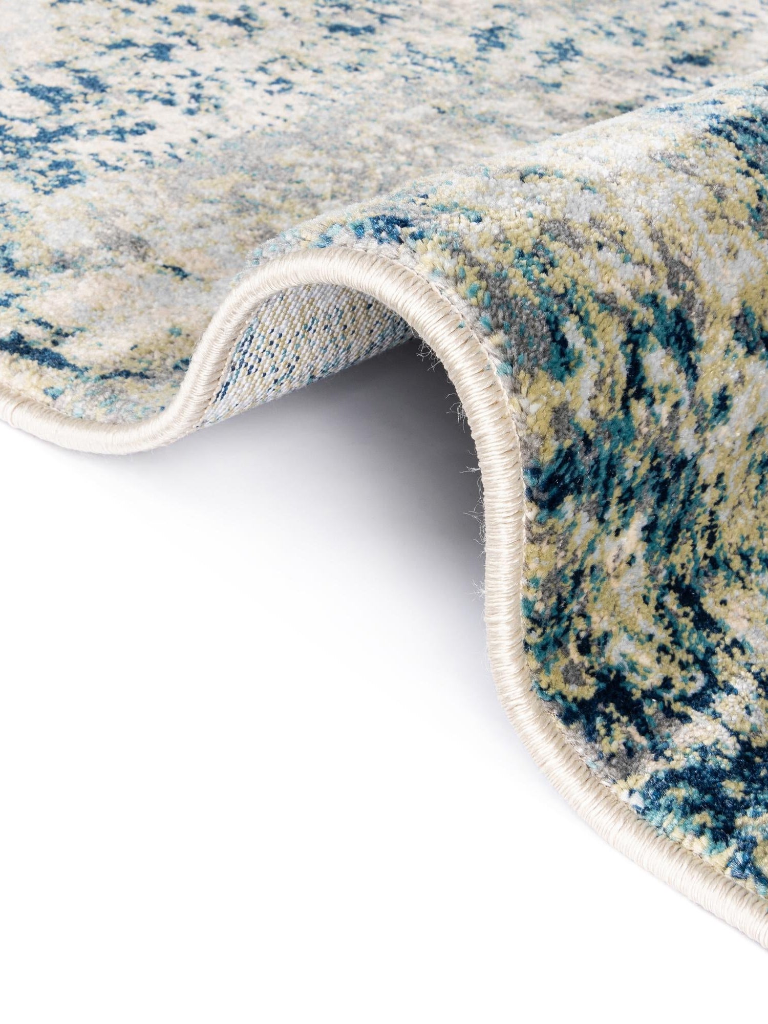 Navy Blue 4' x 6' Mystic Rectangle Area Rug 100% Polypropylene Abstract Modern Carpet for Living Rooms, Dining, Bedrooms, Office for Sale at Rug Engine
