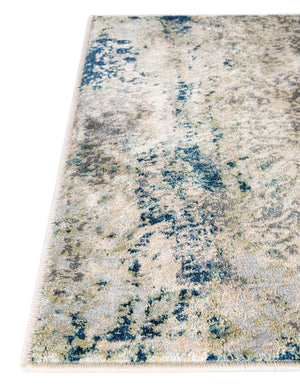 Navy Blue 2' x 7' 1 Mystic Runner Area Rug 100% Polypropylene Abstract Modern Carpet for Living Rooms, Dining, Bedrooms, Office for Sale at Rug Engine