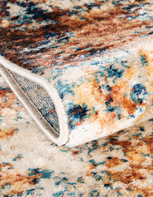 Brick Red 8' x 10' Mystic Rectangle Area Rug 100% Polypropylene Abstract Modern Carpet for Living Rooms, Dining, Bedrooms, Office for Sale at Rug Engine