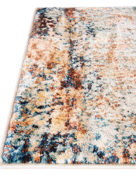 Brick Red 4' 1 x 6' 1 Mystic Rectangle Area Rug 100% Polypropylene Abstract Modern Carpet for Living Rooms, Dining, Bedrooms, Office for Sale at Rug Engine