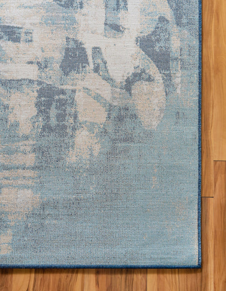 Navy Blue 8' x 10' Mystic Rectangle Area Rug 100% Polypropylene Abstract Modern Carpet for Living Rooms, Dining, Bedrooms, Office for Sale at Rug Engine