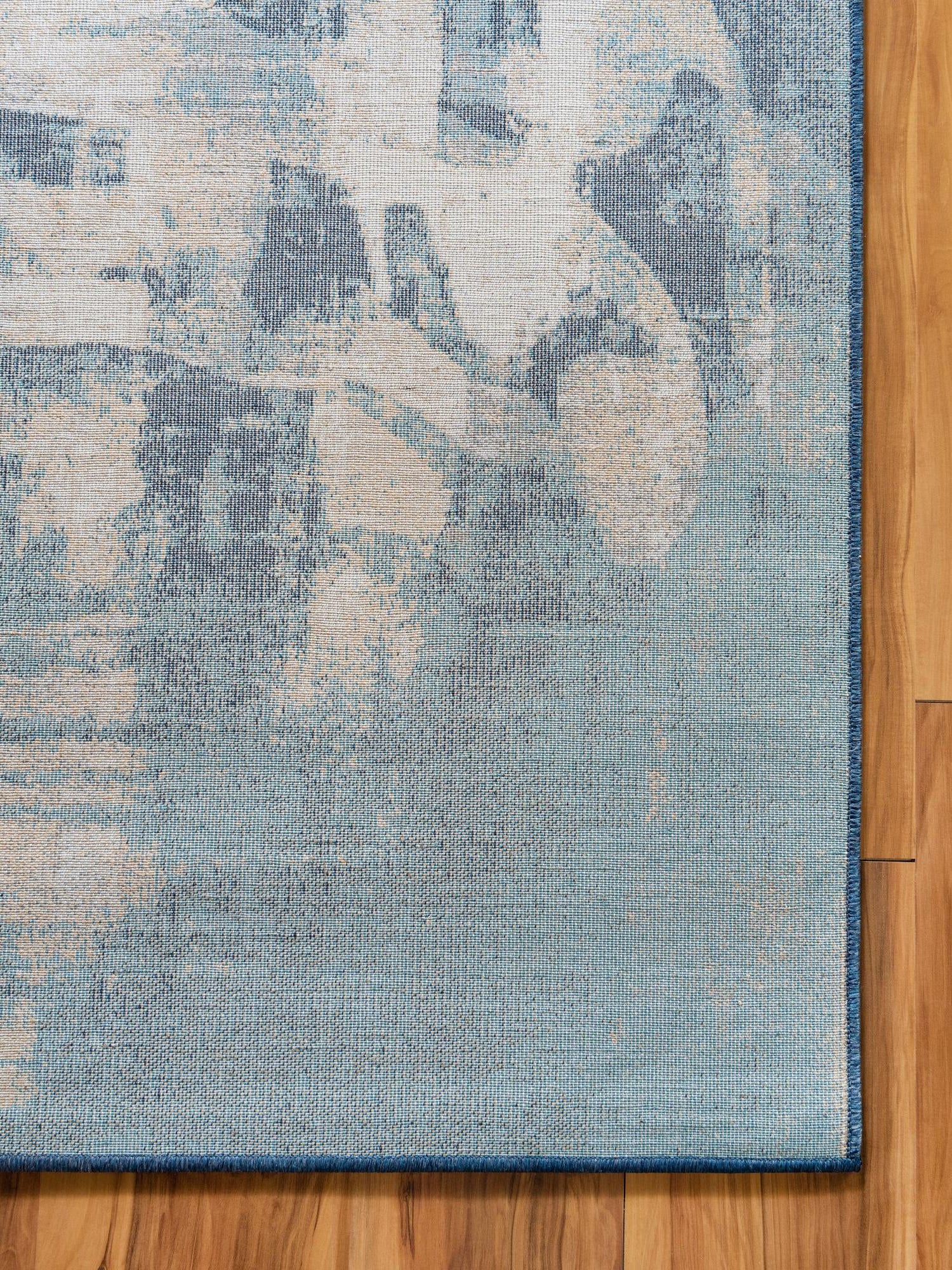Navy Blue 4' 1 x 6' 1 Mystic Rectangle Area Rug 100% Polypropylene Abstract Modern Carpet for Living Rooms, Dining, Bedrooms, Office for Sale at Rug Engine