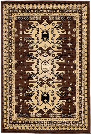 Brown 4' 1 x 6' 1 Taftan Rectangle Area Rug