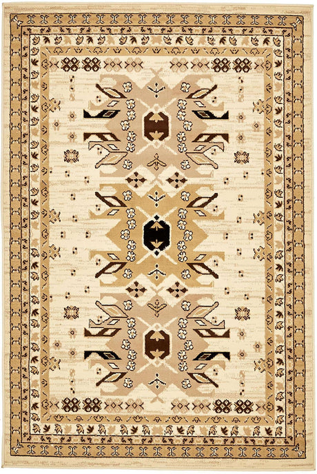 Ivory 4' 1 x 6' 1 Taftan Rectangle Area Rug