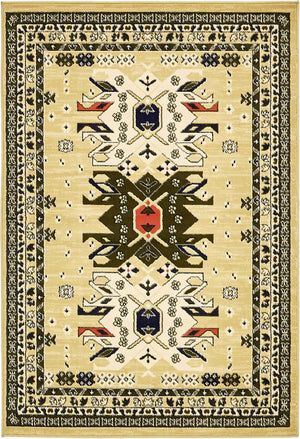 Cream 4' 1 x 6' 1 Taftan Rectangle Area Rug