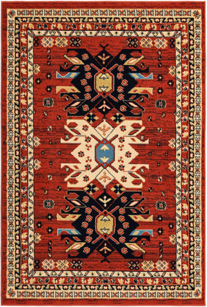 Terracotta 4' 1 x 6' 1 Taftan Rectangle Area Rug