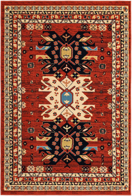 Terracotta 4' 1 x 6' 1 Taftan Rectangle Area Rug