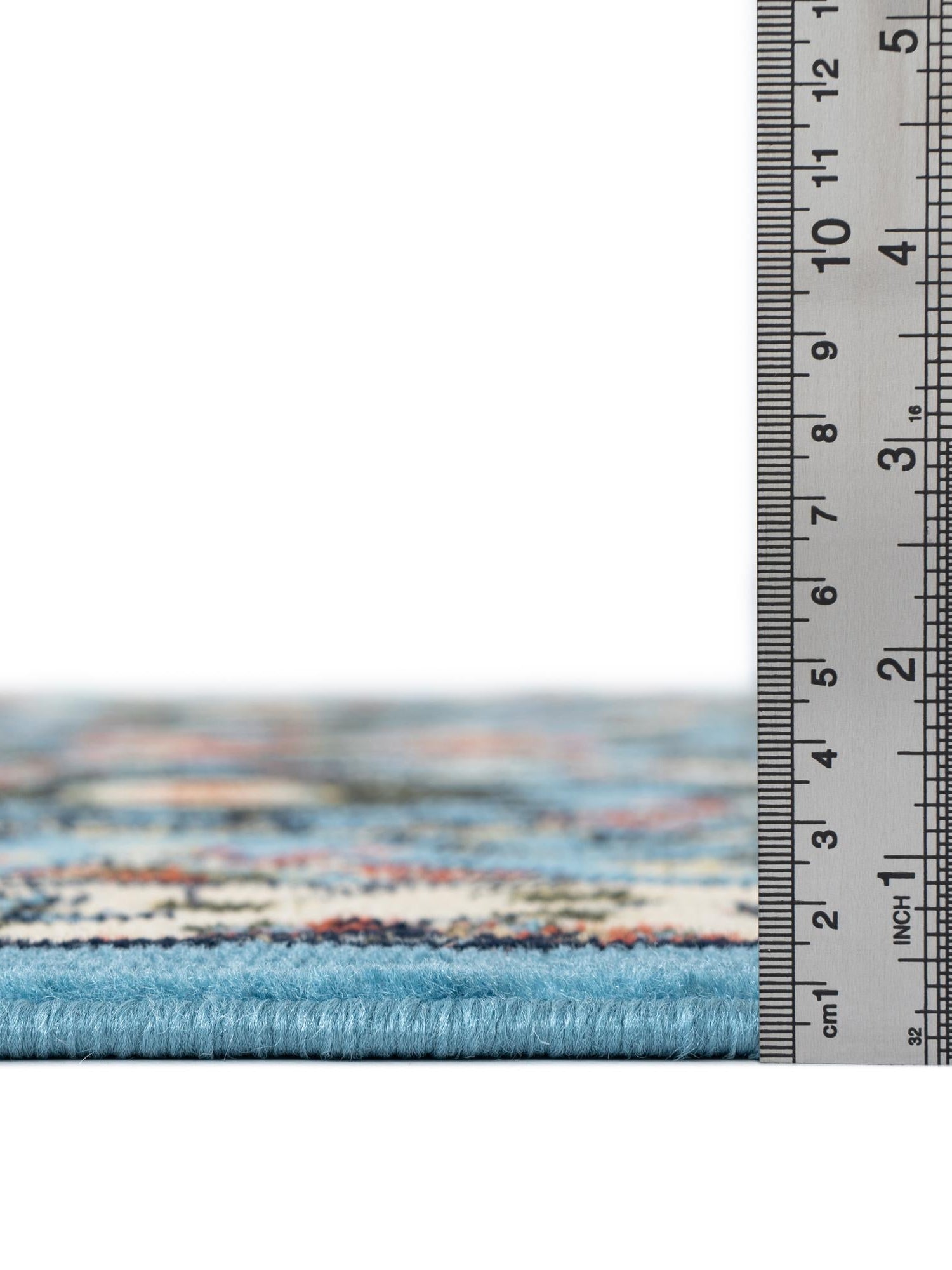 Blue 4' 1 x 6' 1 Espahan Rectangle Area Rug 100% Polypropylene Stain Resistant Carpet With Cotton Backing Vivid Colorful Traditional Interior Design for Sale at Rug Engine