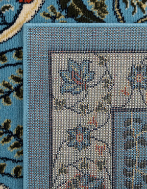 Blue 4' 1 x 6' 1 Espahan Rectangle Area Rug 100% Polypropylene Stain Resistant Carpet With Cotton Backing Vivid Colorful Traditional Interior Design for Sale at Rug Engine