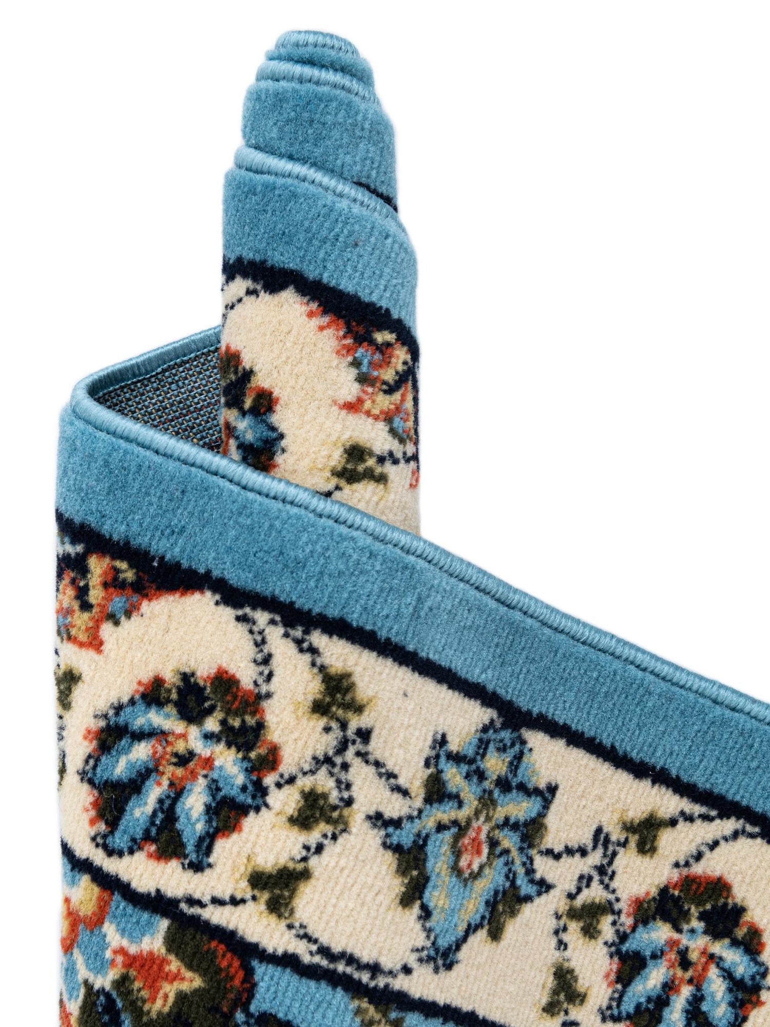 Blue 2' x 8' 2 Espahan Runner Area Rug 100% Polypropylene Stain Resistant Carpet With Cotton Backing Vivid Colorful Traditional Interior Design for Sale at Rug Engine