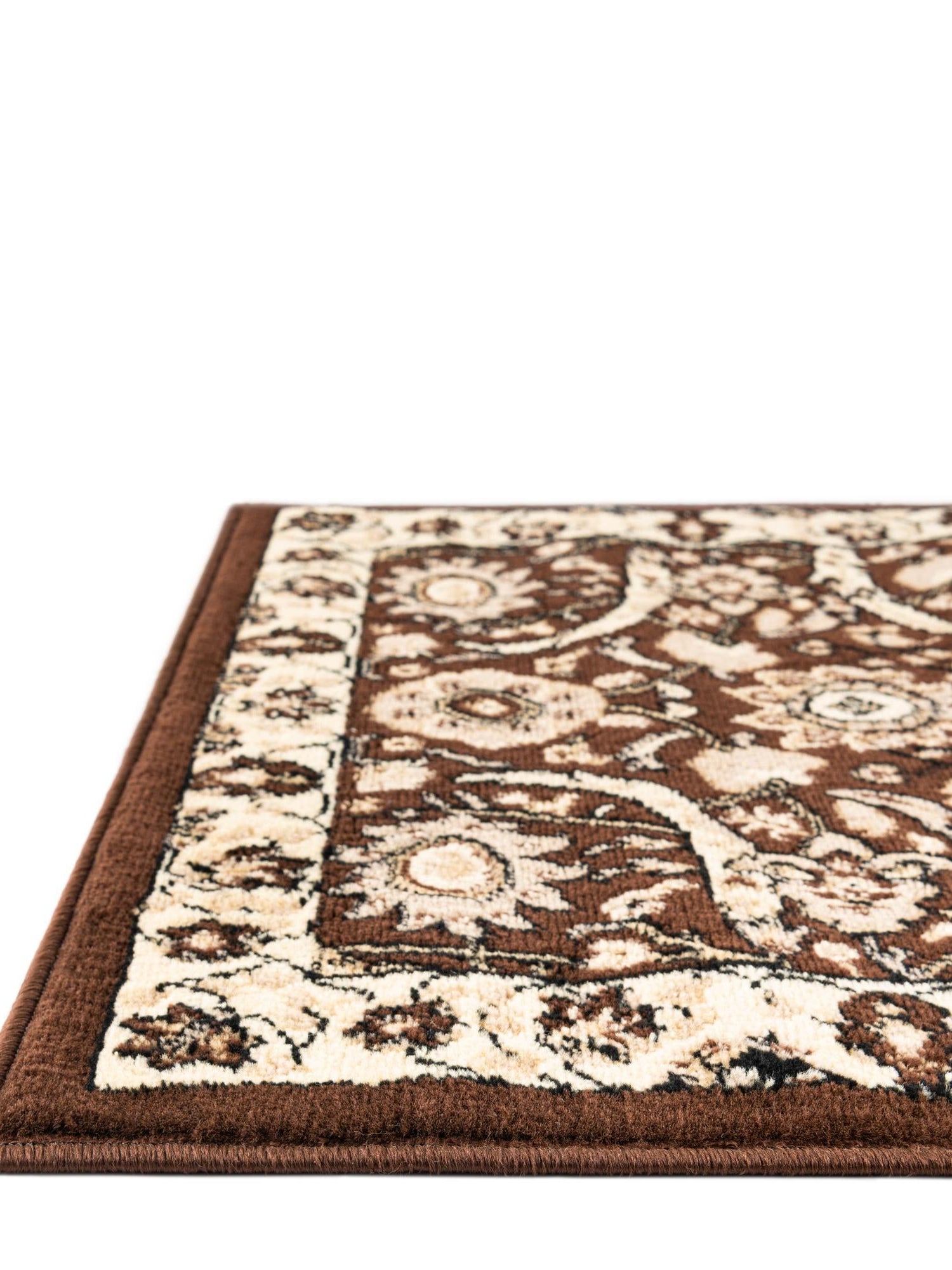 Brown 7' 10 x 10' Espahan Rectangle Area Rug 100% Polypropylene Stain Resistant Carpet With Cotton Backing Vivid Colorful Traditional Interior Design for Sale at Rug Engine