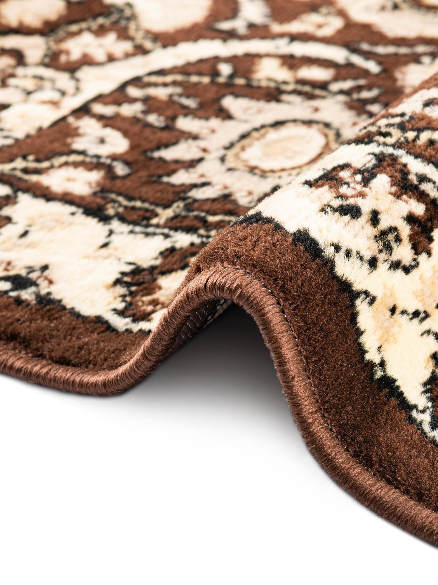 Brown 7' 10 x 10' Espahan Rectangle Area Rug 100% Polypropylene Stain Resistant Carpet With Cotton Backing Vivid Colorful Traditional Interior Design for Sale at Rug Engine