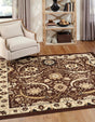 Brown 7' 10 x 7' 10 Espahan Square Area Rug 100% Polypropylene Stain Resistant Carpet With Cotton Backing Vivid Colorful Traditional Interior Design for Sale at Rug Engine