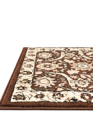 Brown 7' 10 x 7' 10 Espahan Square Area Rug 100% Polypropylene Stain Resistant Carpet With Cotton Backing Vivid Colorful Traditional Interior Design for Sale at Rug Engine