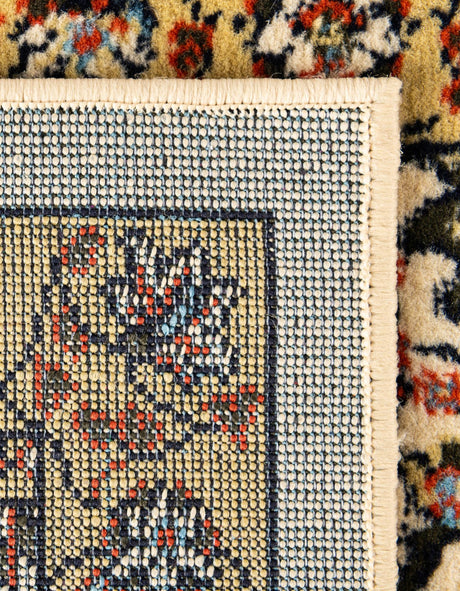 Cream 7' 10 x 7' 10 Espahan Square Area Rug 100% Polypropylene Stain Resistant Carpet With Cotton Backing Vivid Colorful Traditional Interior Design for Sale at Rug Engine