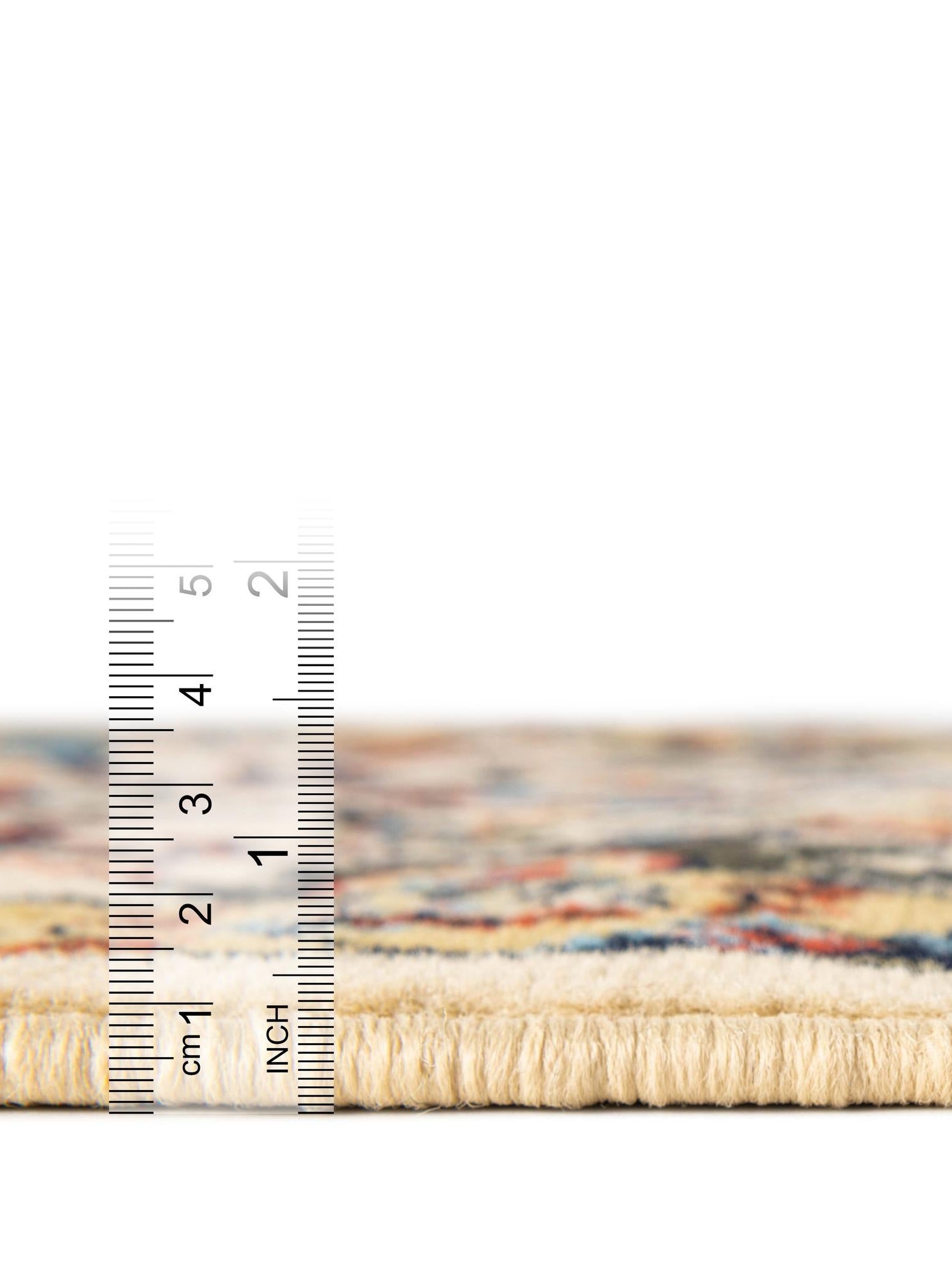 Cream 2' 7 x 10' Espahan Runner Area Rug 100% Polypropylene Stain Resistant Carpet With Cotton Backing Vivid Colorful Traditional Interior Design for Sale at Rug Engine