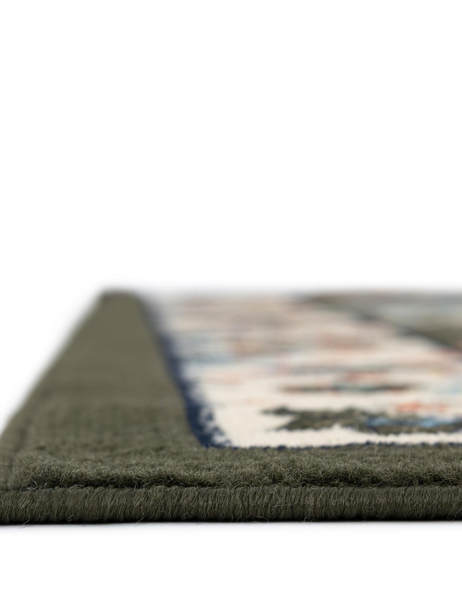 Green 9' x 12' Espahan Rectangle Area Rug 100% Polypropylene Stain Resistant Carpet With Cotton Backing Vivid Colorful Traditional Interior Design for Sale at Rug Engine