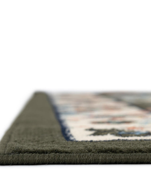 Green 2' x 3' 1 Espahan Rectangle Area Rug 100% Polypropylene Stain Resistant Carpet With Cotton Backing Vivid Colorful Traditional Interior Design for Sale at Rug Engine